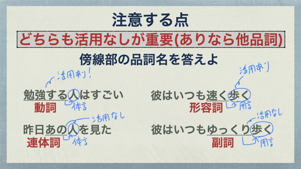 連体詞と副詞の見分け方 必ずペアで覚えよう 品詞の分類7 中学国語文法 がこない独学応援ブログ