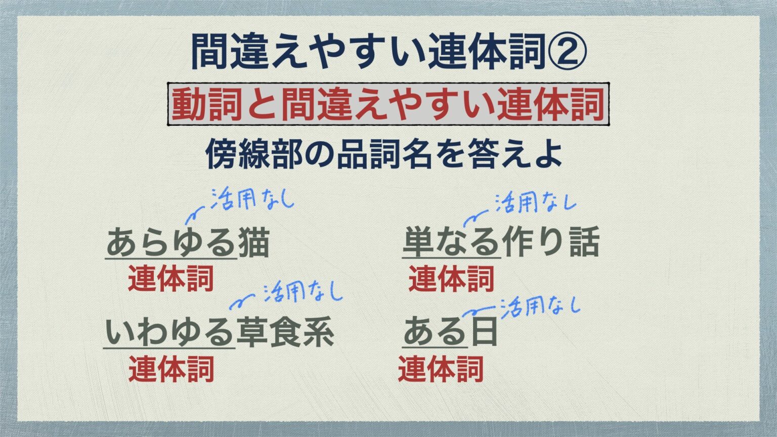 副詞と連体詞の違い – 連体詞と副詞の見分け方 – ONPF